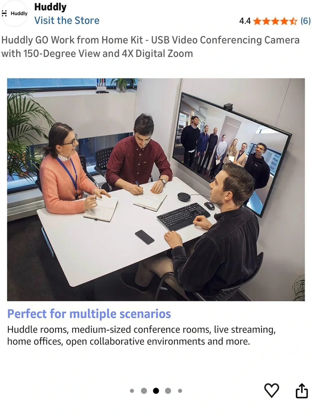 Huddly GO Work from Home Conference Camera